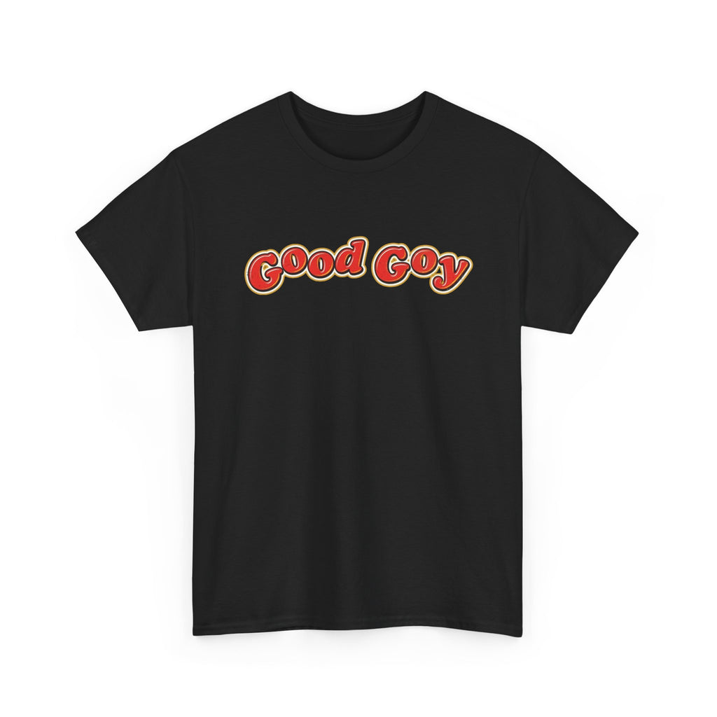 Good Goy Retro Bubble Letter T-Shirt | Nostalgic Parody Design