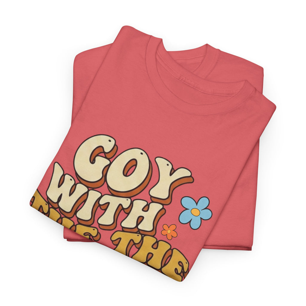 Goy With The Flow--Retro Flower Graphic Tee