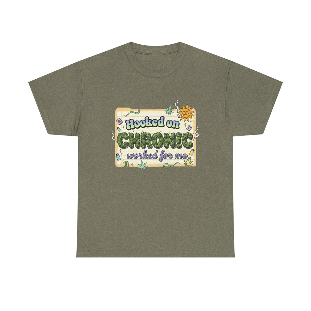 Hooked On Chronic 80's Nostalgia Stoner Parody Tee