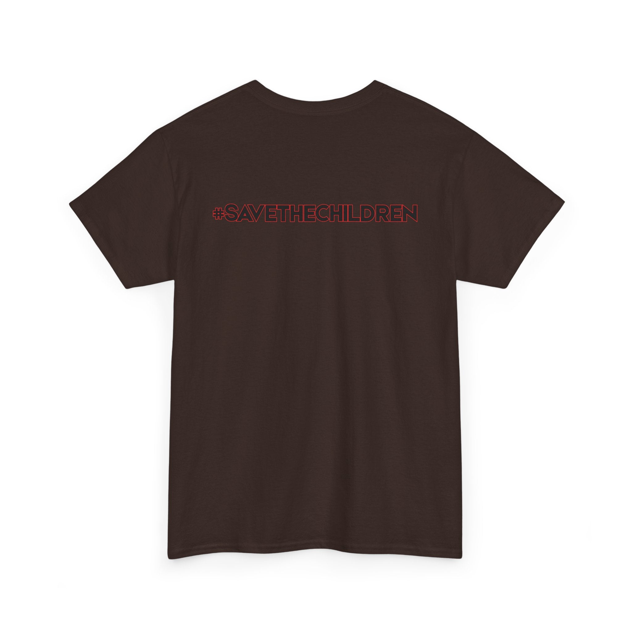 Protest Pizza Box Conspiracy Save the Children T-Shirt | Vintage Riot Art