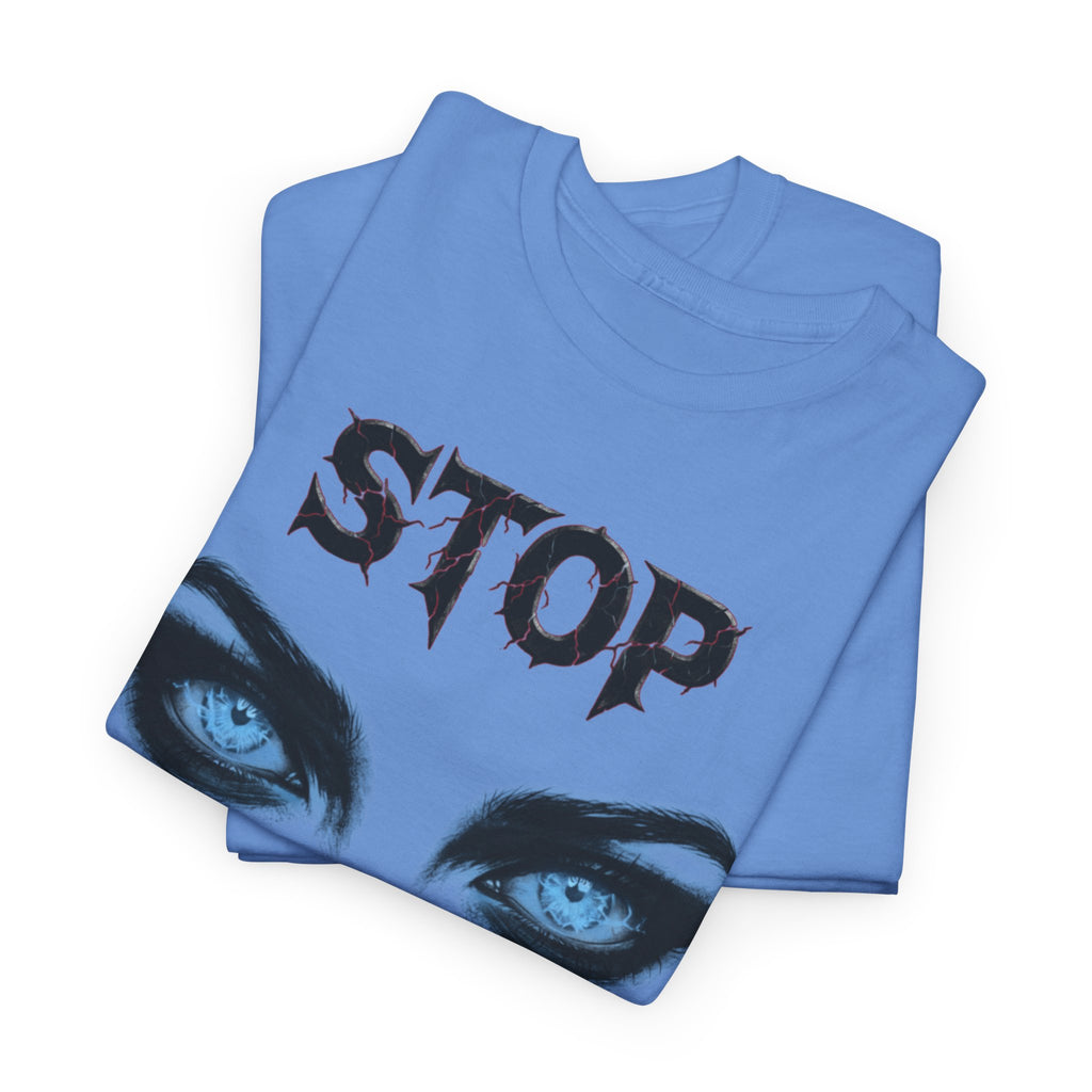 "Stop" Demon Eyes Graphic Tee
