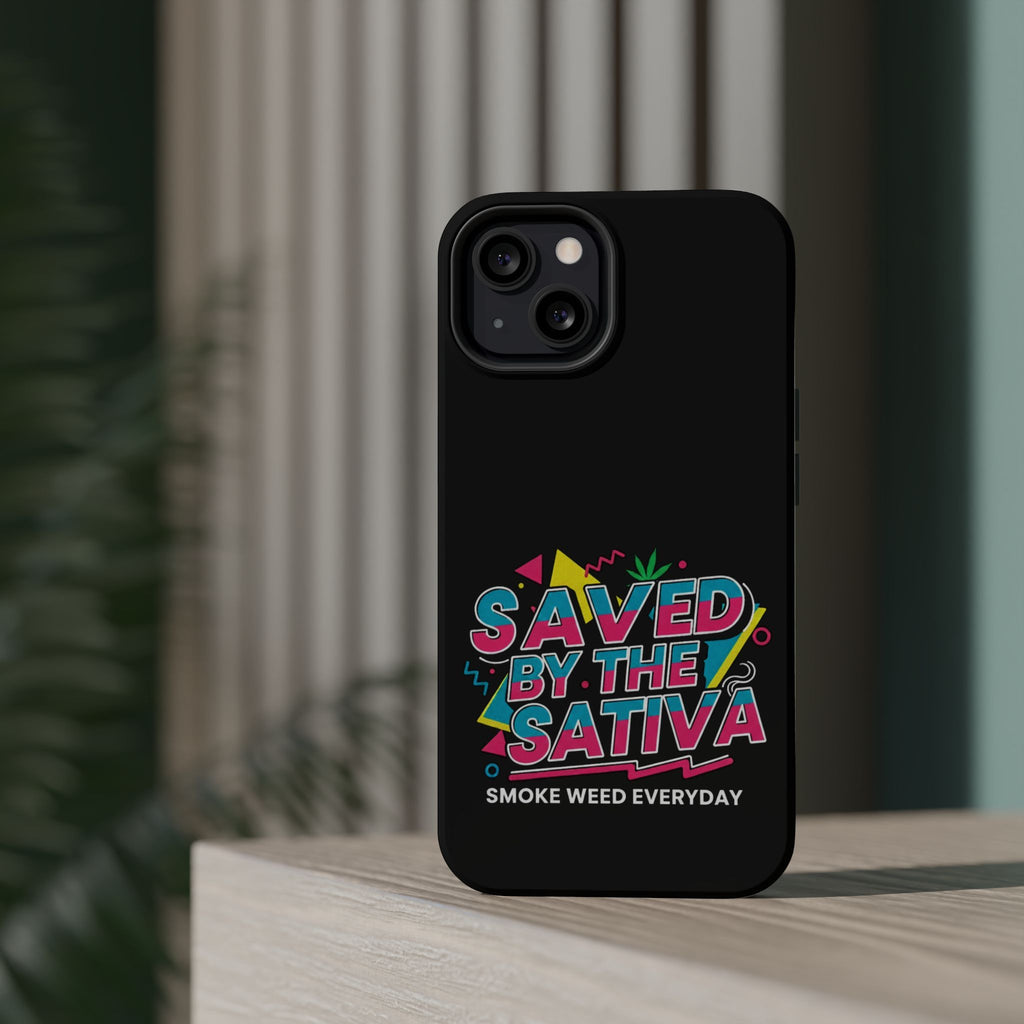 "Saved by the Sativa" Magnetic Impact-Resistant Case- Phone Case for iPhone & Android