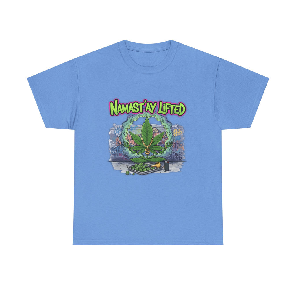 Namast'ay Lifted Stoner Meditation Unisex Tee, Chill Yoga T-Shirt, Relaxation Meditation Top, Men Women Gift Clothing, Spiritual Zen