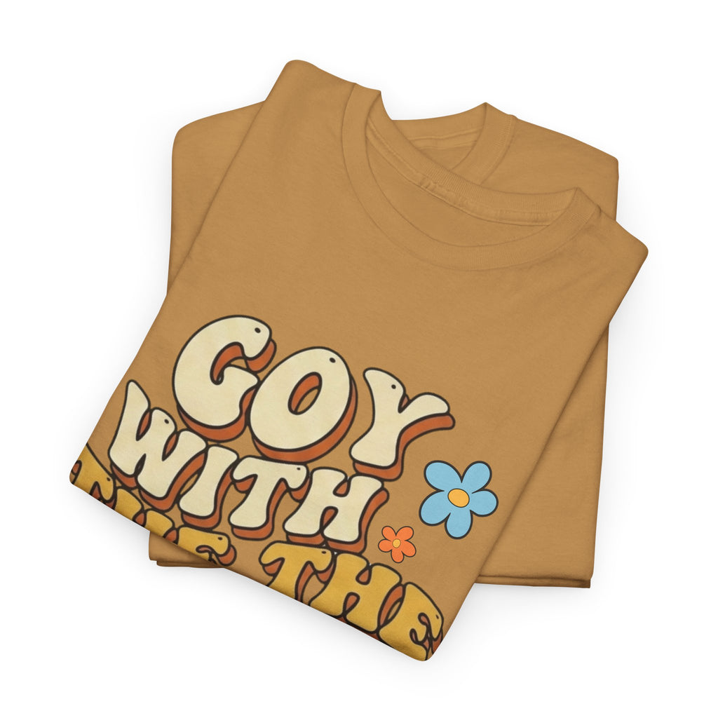 Goy With The Flow--Retro Flower Graphic Tee