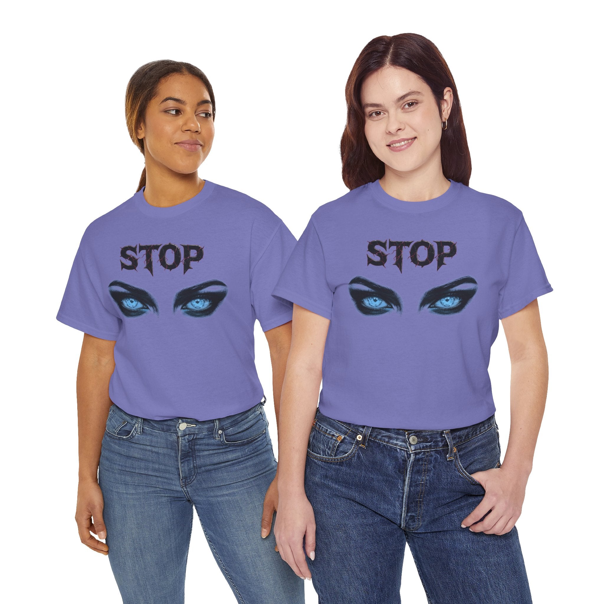 "Stop" Demon Eyes Graphic Tee