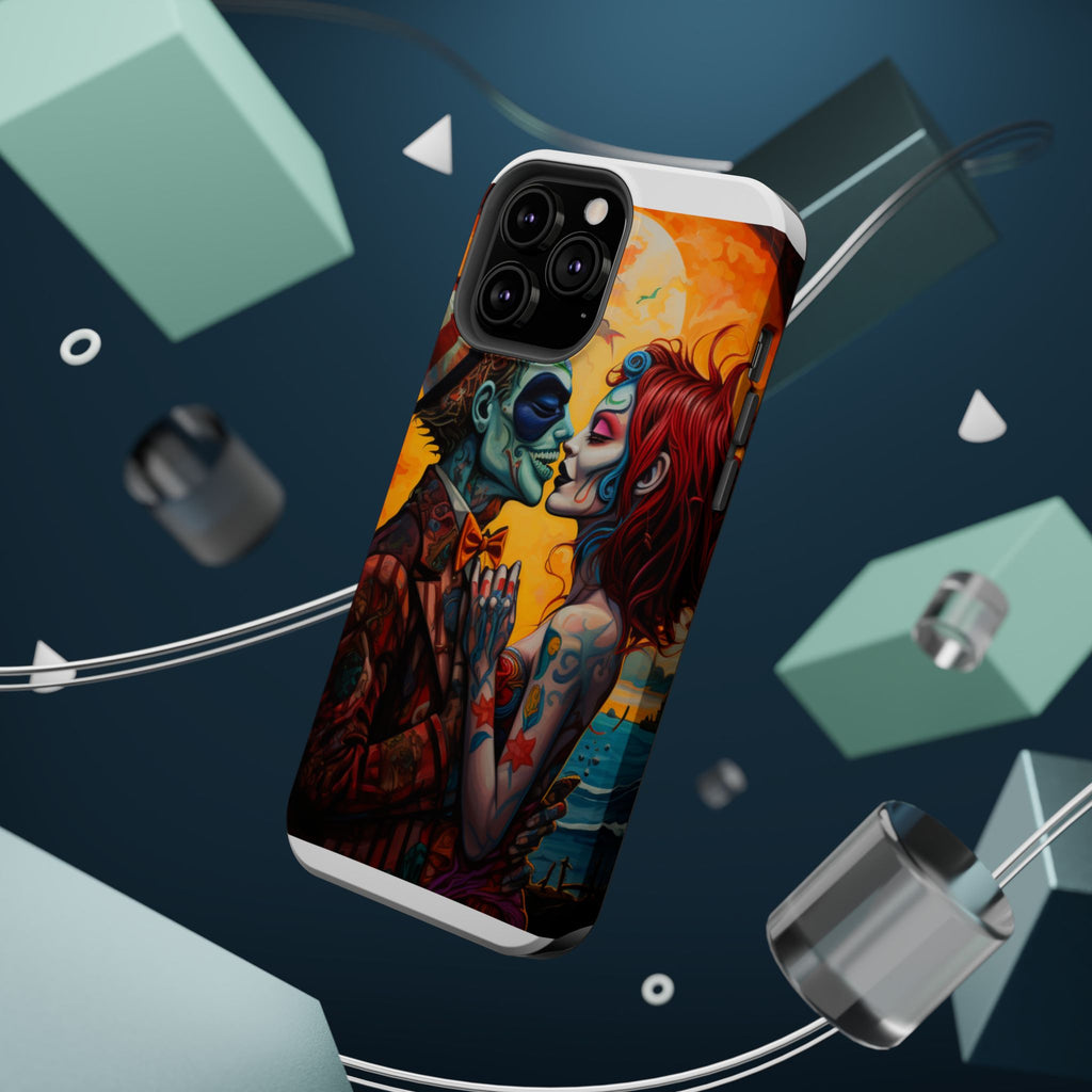 Magnetic Phone Cases - Spooky Lovers Art, Halloween Gifts, Unique Phone Covers, Artistic Phone Accessories, Colorful iPhone Cases