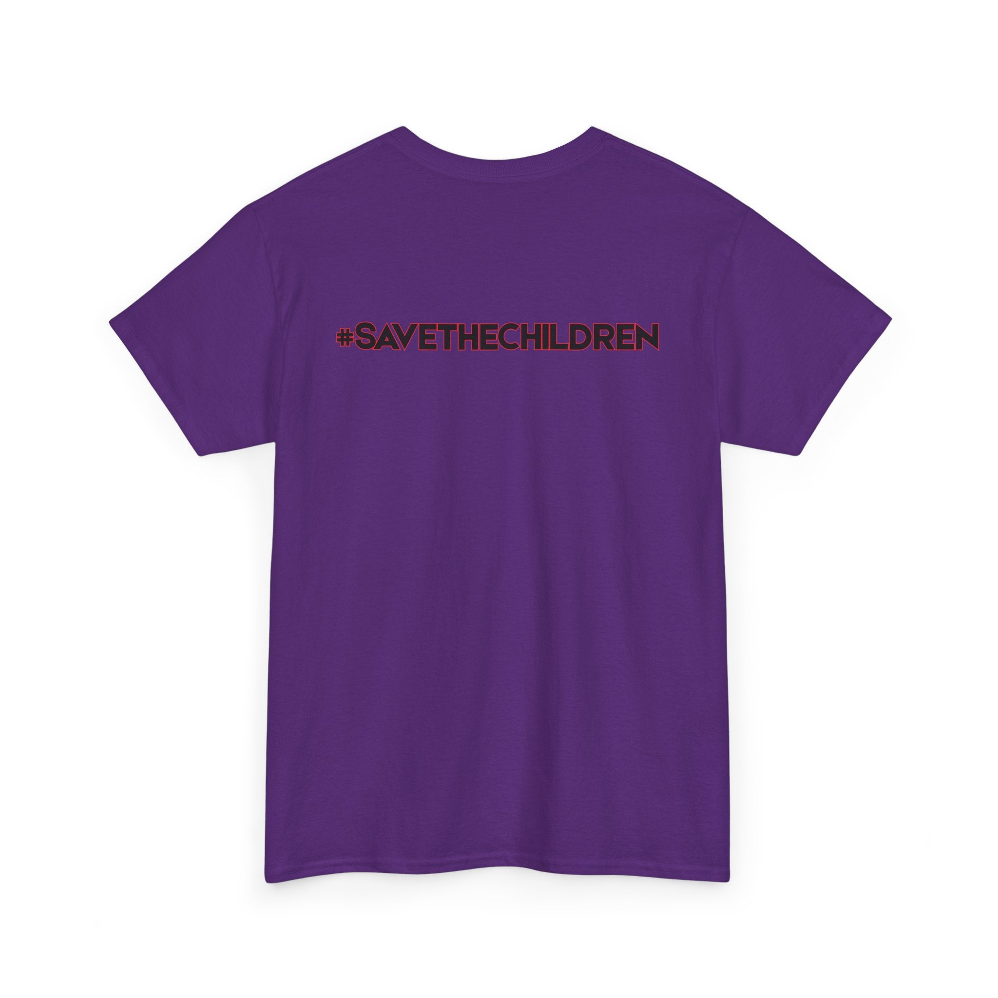 Protest Pizza Box Conspiracy Save the Children T-Shirt | Vintage Riot Art