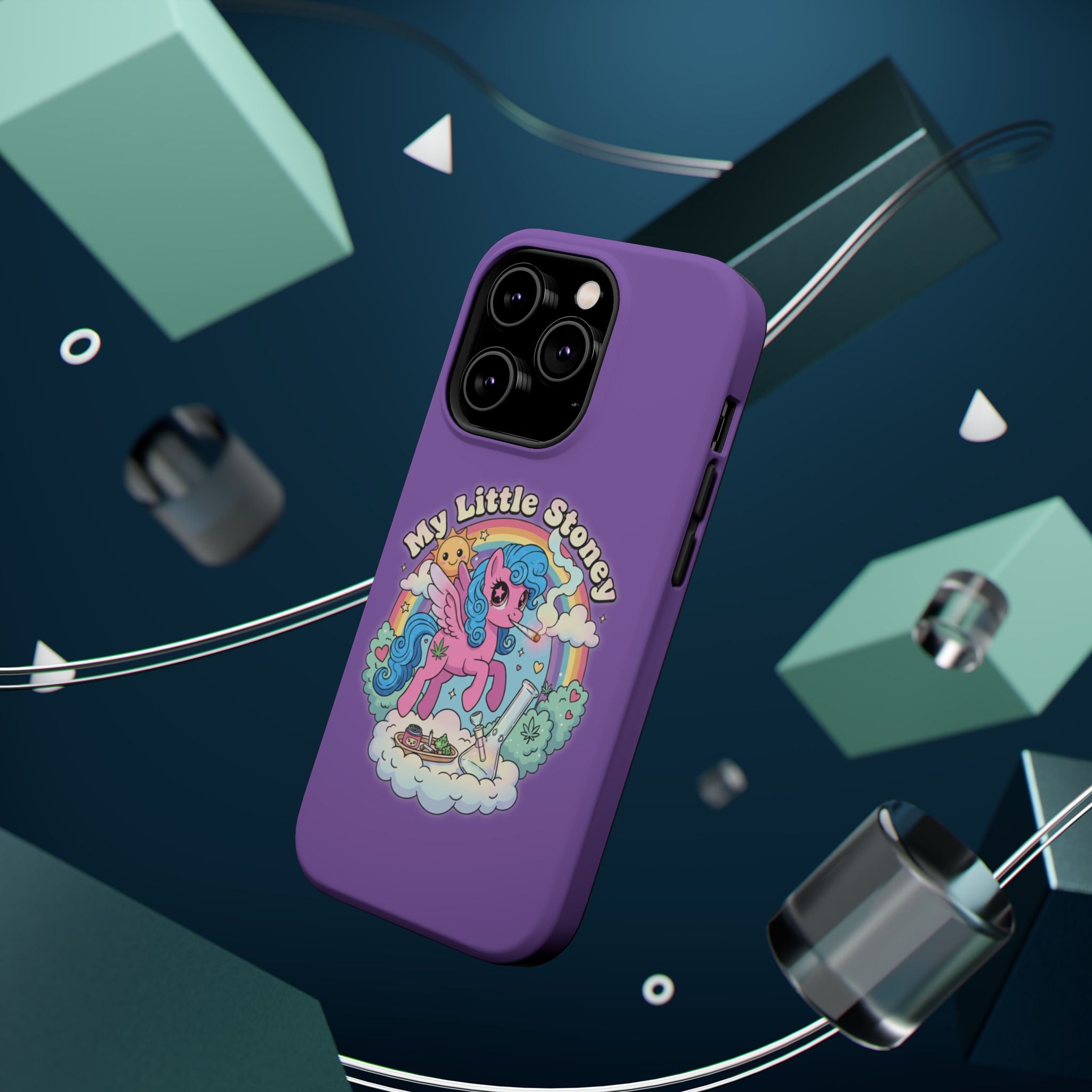 My Little Stoney Phone Case — Cute Rainbow Pony Magnetic Impact-Resistant Case for iPhone and Android