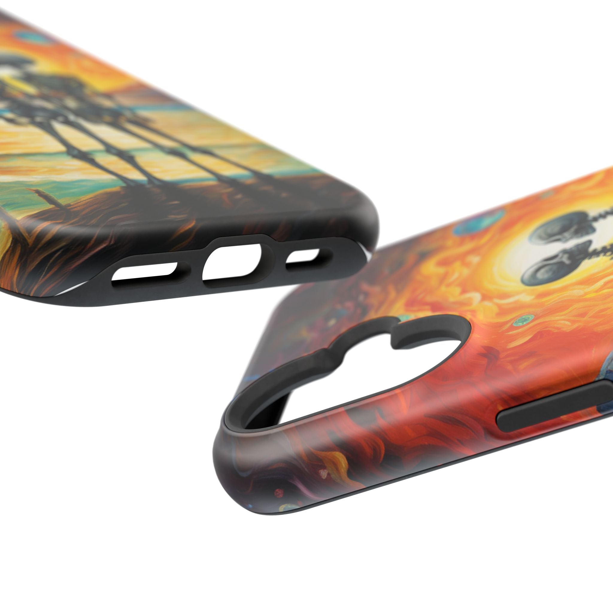 Skeleton Couple Sunset Phone Case | Magnetic Impact-Resistant Case