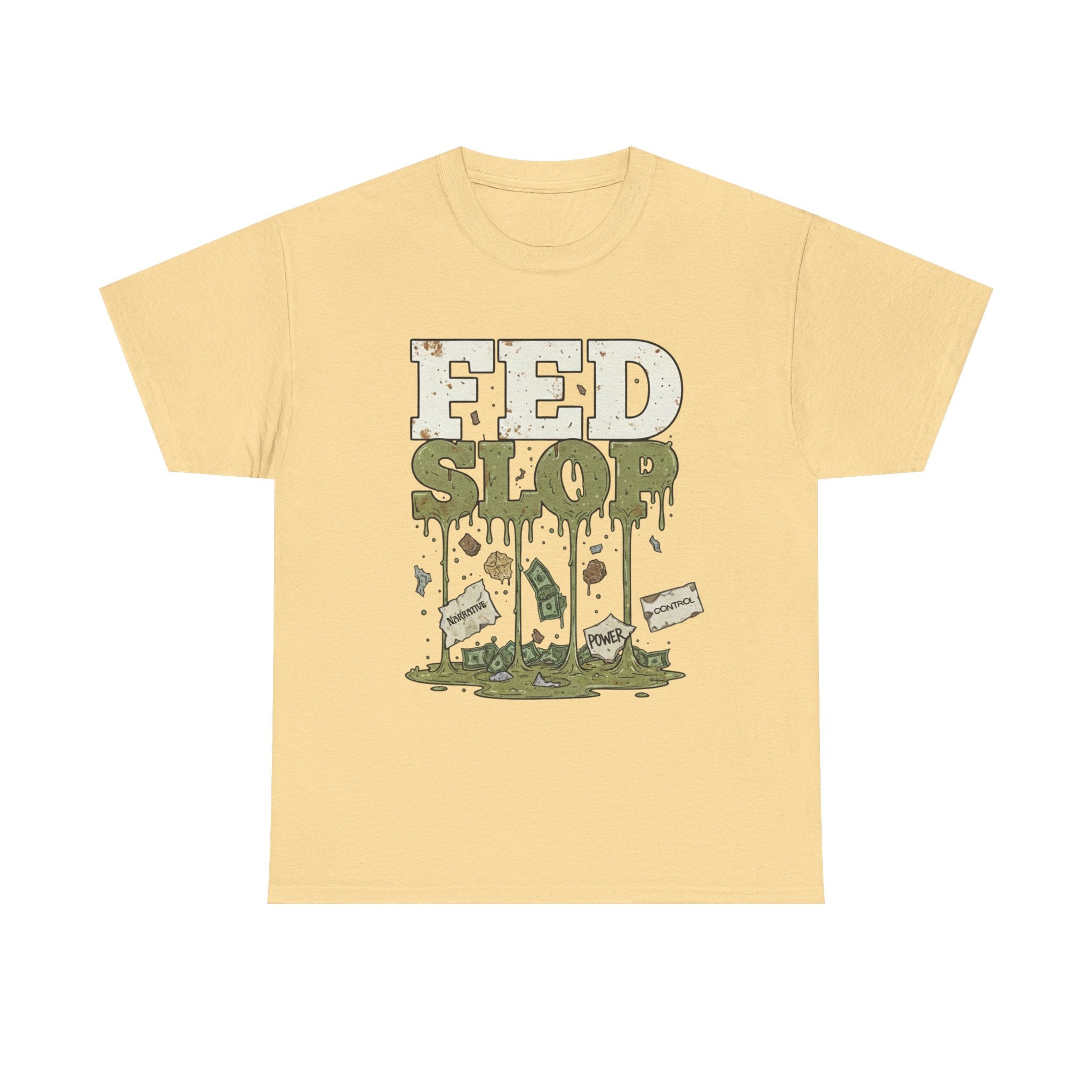 Fed Slop Military MRE Mess Hall Vintage Grunge T-Shirt | Conspiracy Critical Thinking