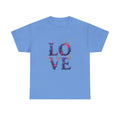 Watercolor Galaxy LOVE T-Shirt | Typographic Love Floral Splash, Valentine's day Tee