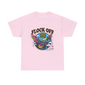 Retro 'Flock Off' Gaming Tee — Colorful Bird Game Over Graphic