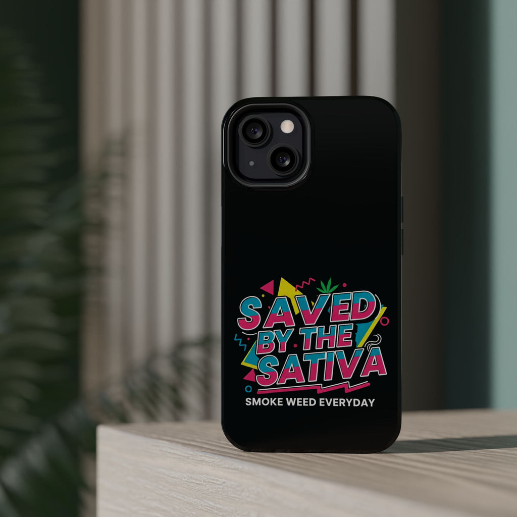 "Saved by the Sativa" Magnetic Impact-Resistant Case- Phone Case for iPhone & Android