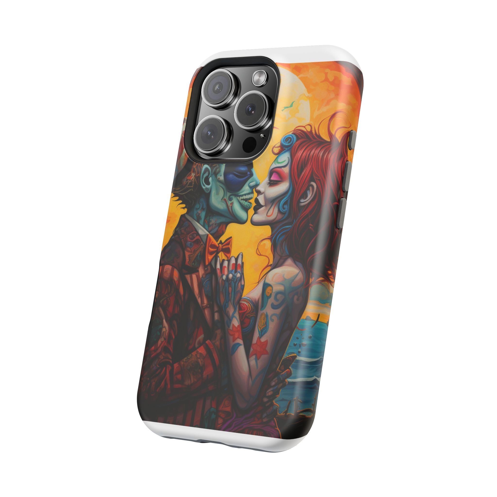 Magnetic Phone Cases - Spooky Lovers Art, Halloween Gifts, Unique Phone Covers, Artistic Phone Accessories, Colorful iPhone Cases