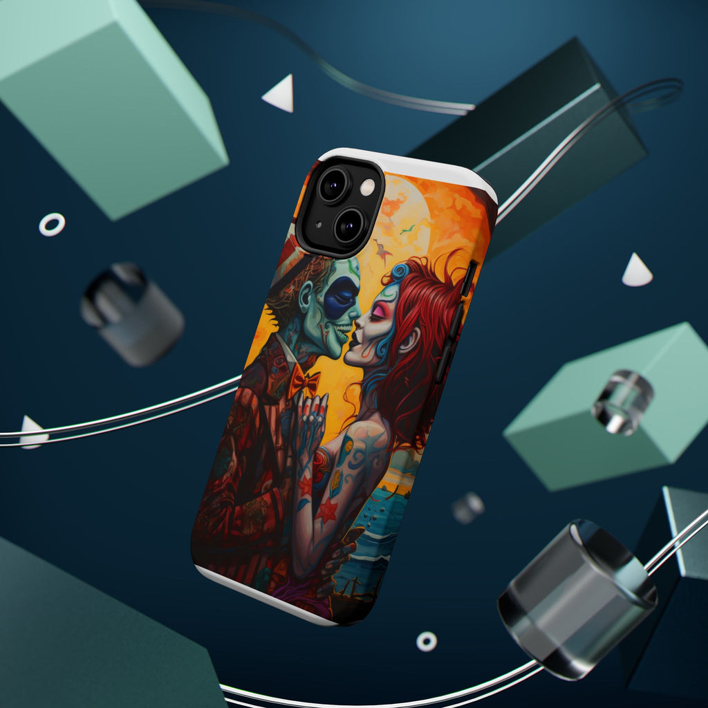 Magnetic Phone Cases - Spooky Lovers Art, Halloween Gifts, Unique Phone Covers, Artistic Phone Accessories, Colorful iPhone Cases