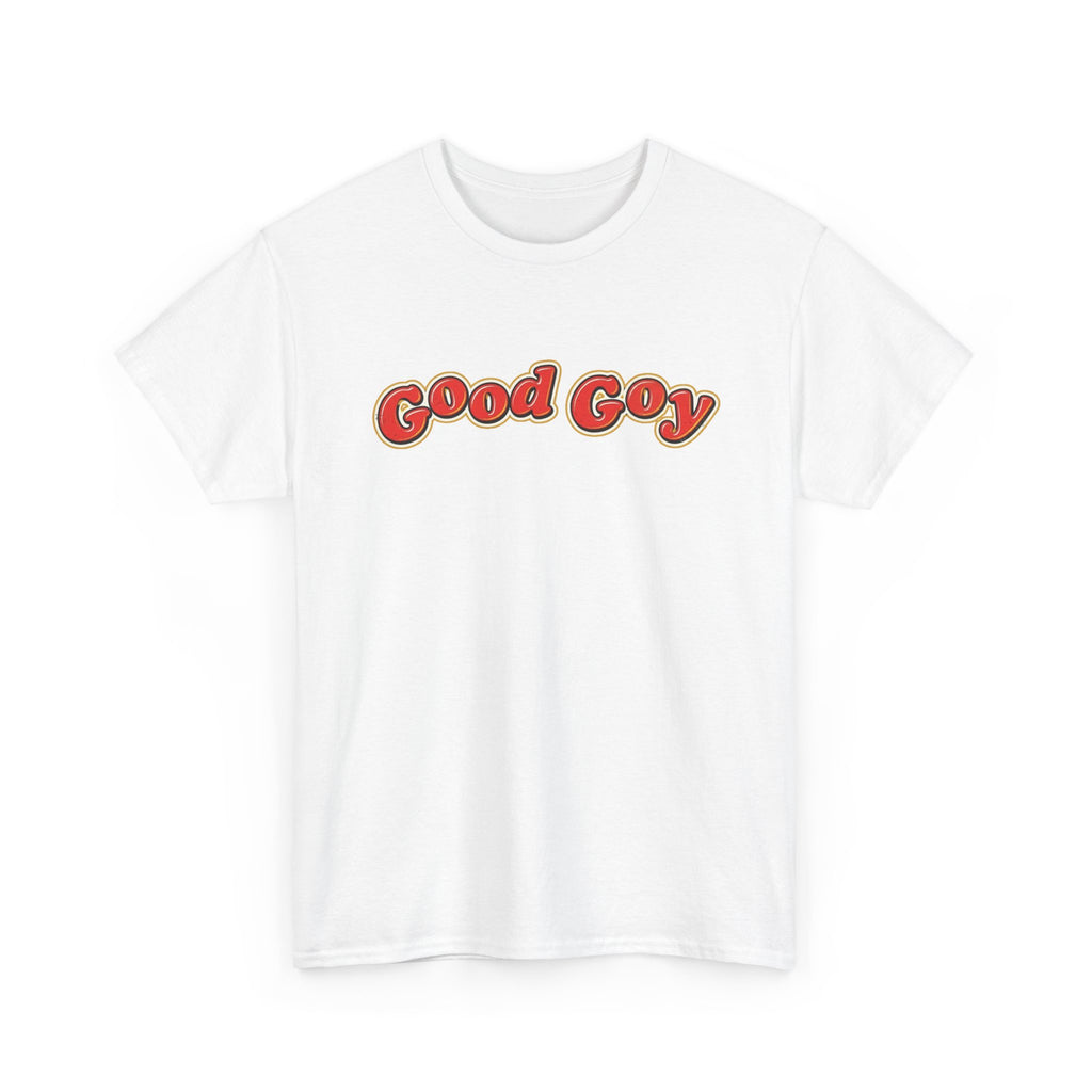 Good Goy Retro Bubble Letter T-Shirt | Nostalgic Parody Design