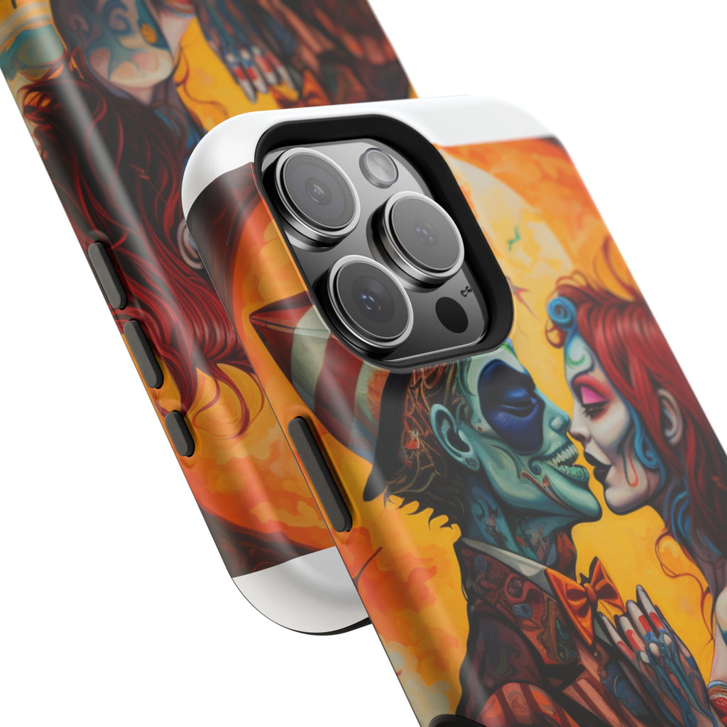 Magnetic Phone Cases - Spooky Lovers Art, Halloween Gifts, Unique Phone Covers, Artistic Phone Accessories, Colorful iPhone Cases