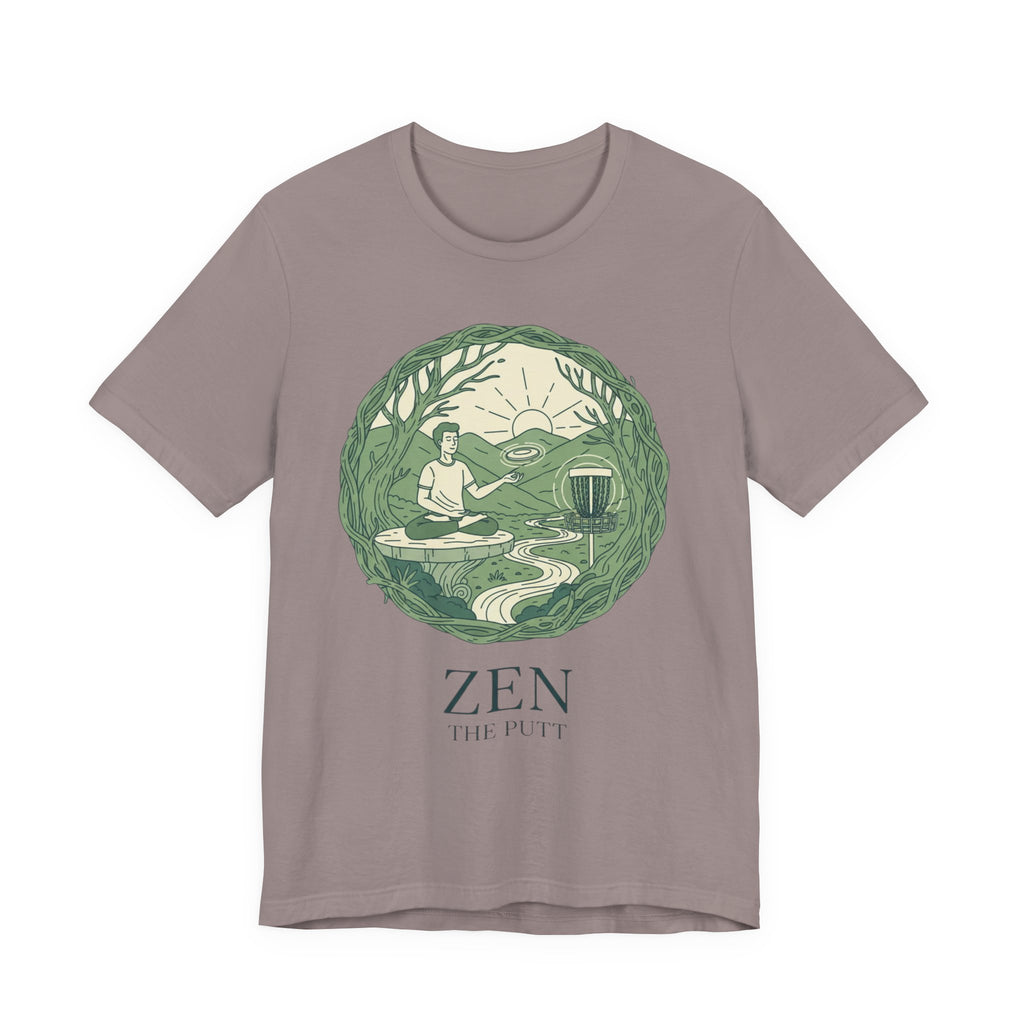Zen Disc Golf Unisex Tee, Relaxed Fit T-Shirt for Nature Lovers, Gift for Mindfulness Practitioners, Bohemian Vibes, Stoner vibes