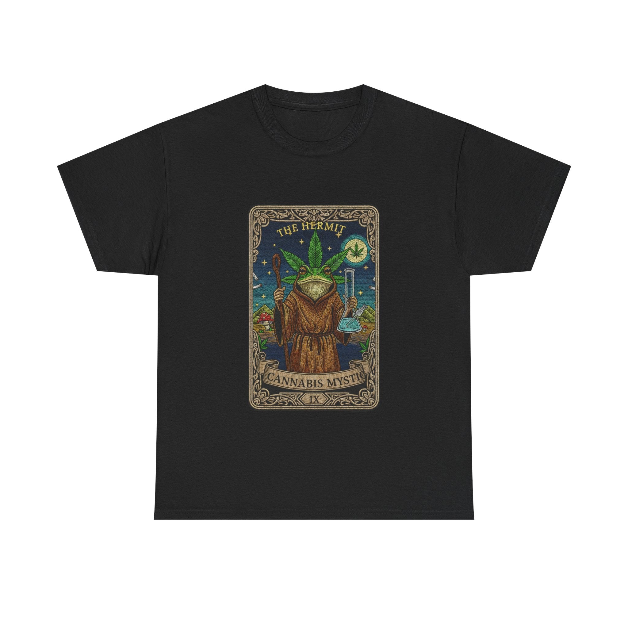 420 Mystic Hermit Tarot Tee | Psychedelic Plant Art