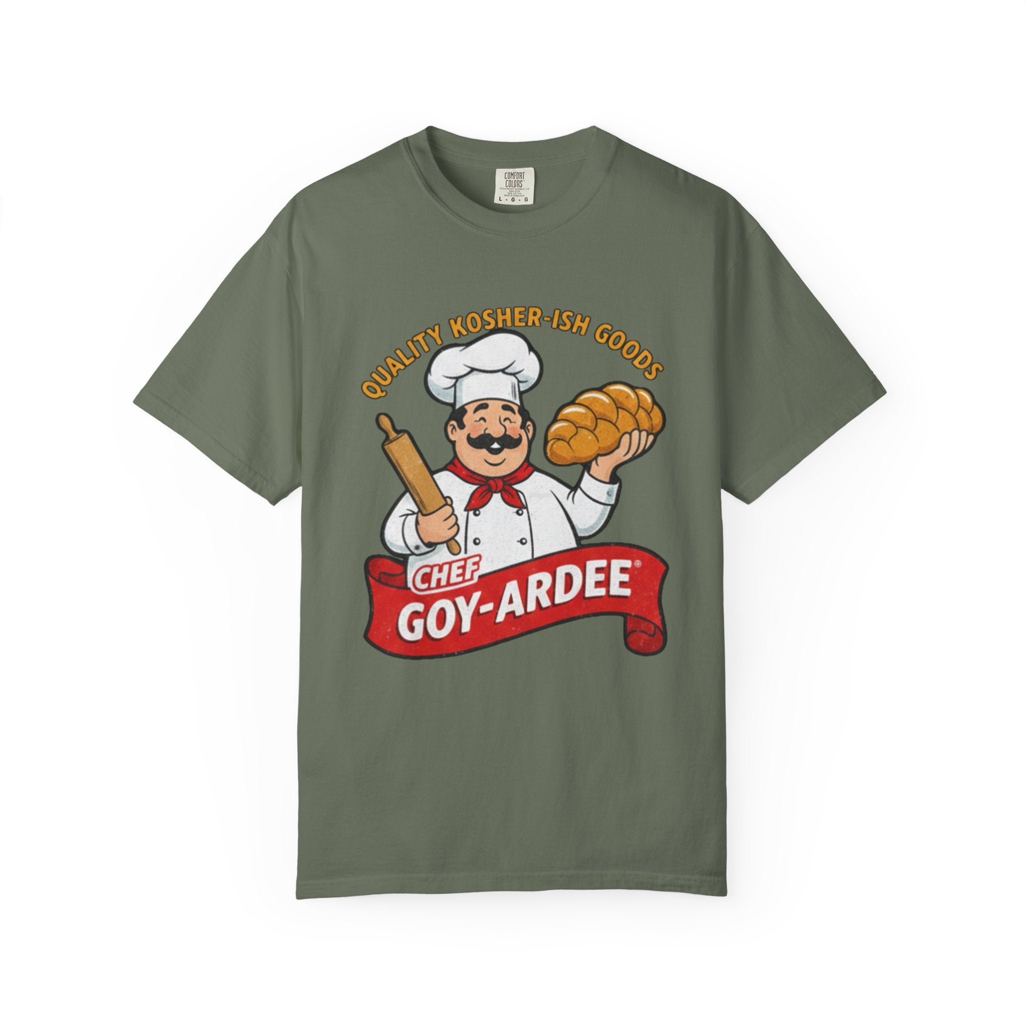 Chef Goy-Ardee graphic T-Shirt | Vintage Cartoon Baker Logo