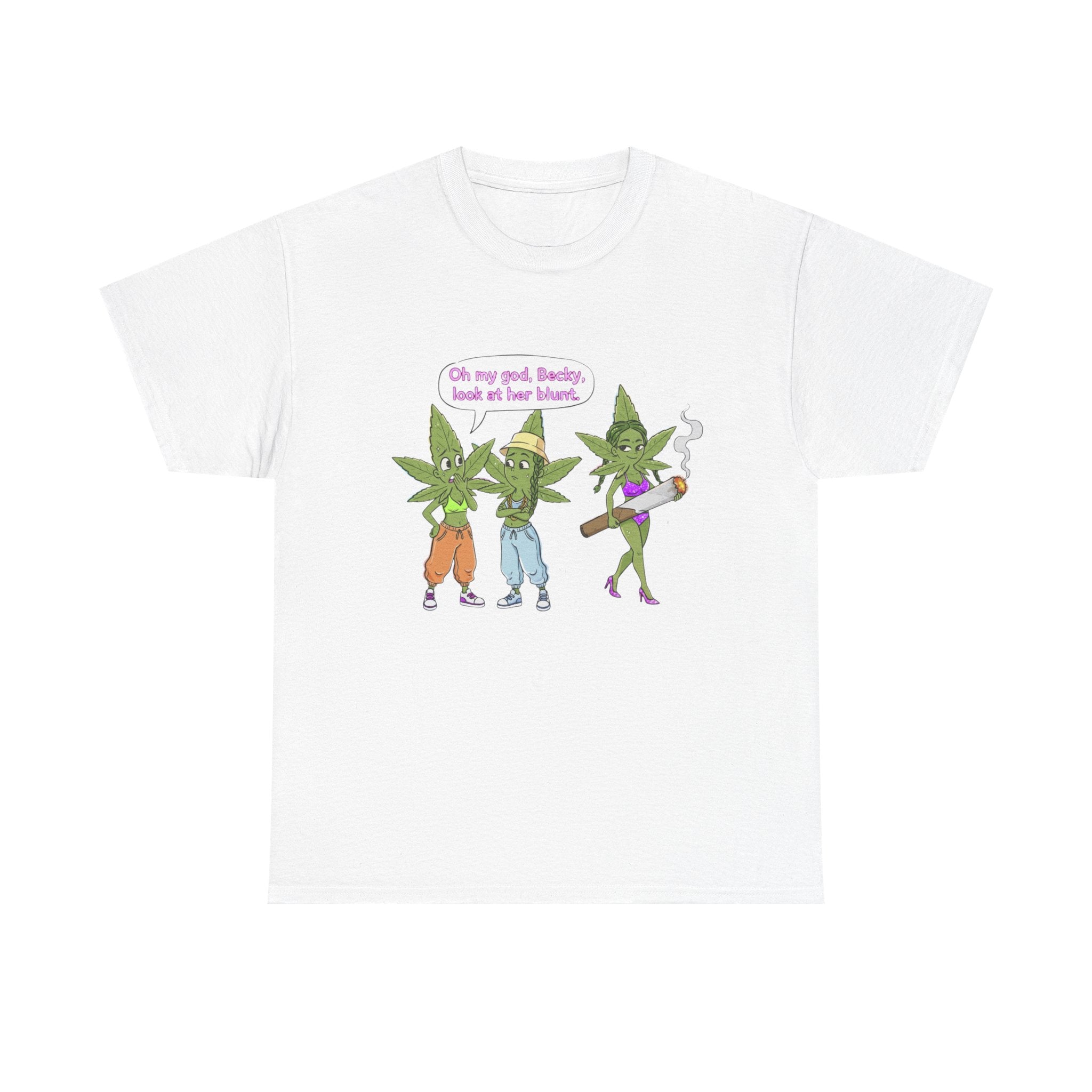 Look at her Blunt- Parody Weed Stoner Hip Hop Tee, Funny 90s Shirt