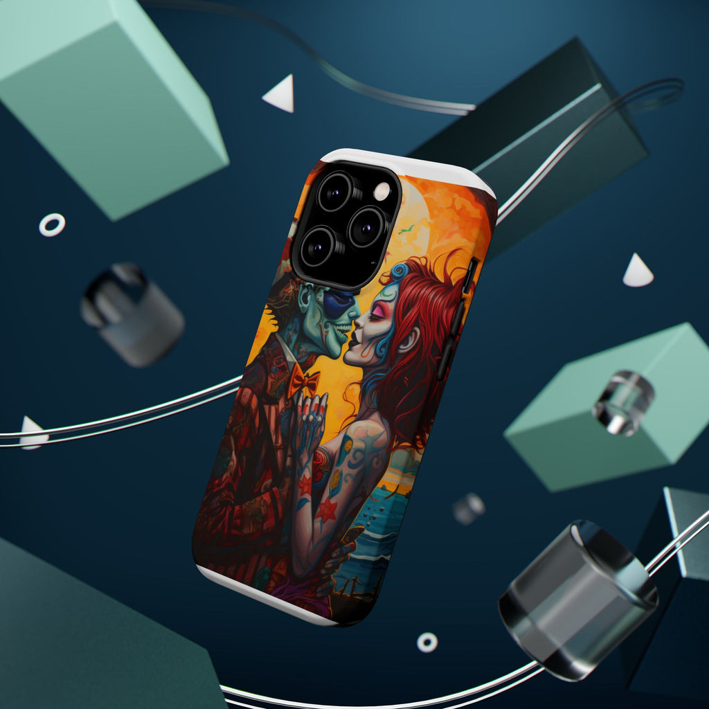 Magnetic Phone Cases - Spooky Lovers Art, Halloween Gifts, Unique Phone Covers, Artistic Phone Accessories, Colorful iPhone Cases