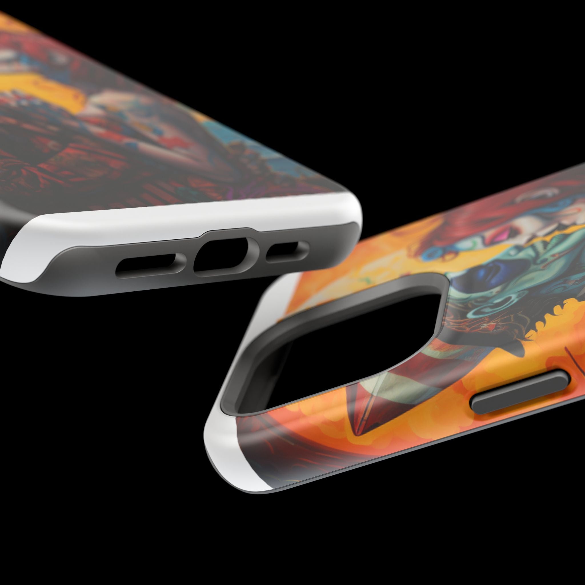 Magnetic Phone Cases - Spooky Lovers Art, Halloween Gifts, Unique Phone Covers, Artistic Phone Accessories, Colorful iPhone Cases