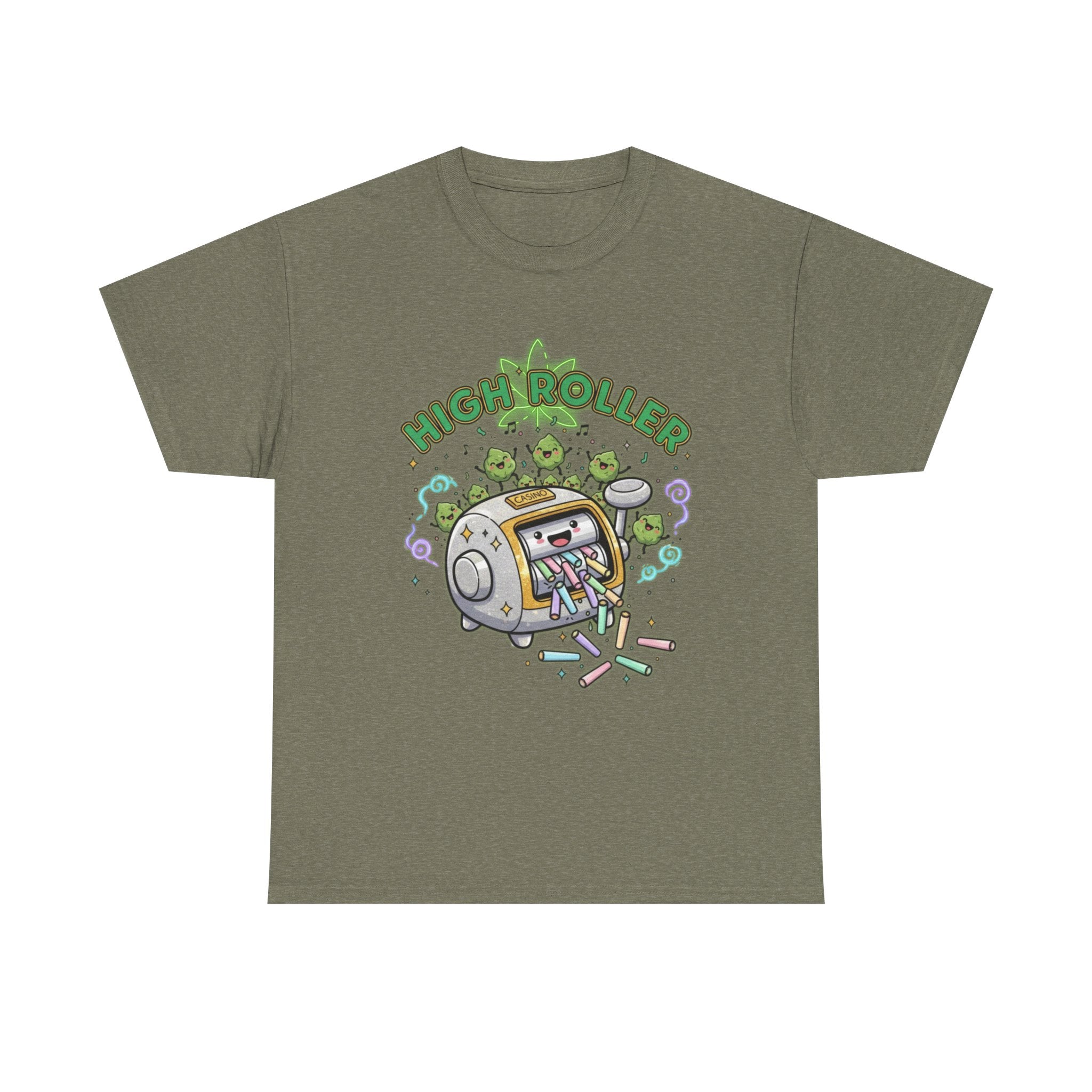 High Roller Stoner Casino Tee | Funny Gambling Humor Shirt