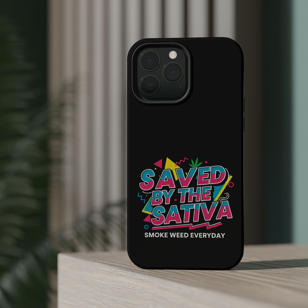 "Saved by the Sativa" Magnetic Impact-Resistant Case- Phone Case for iPhone & Android