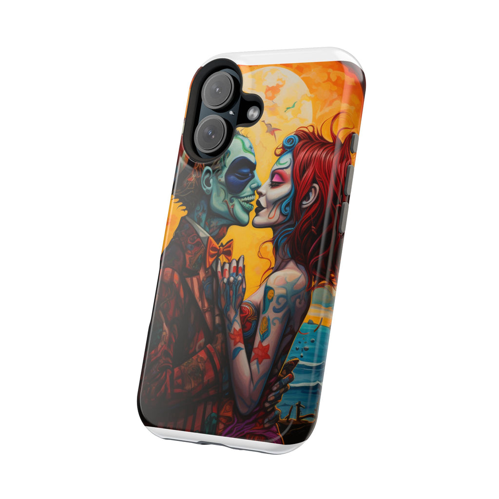 Magnetic Phone Cases - Spooky Lovers Art, Halloween Gifts, Unique Phone Covers, Artistic Phone Accessories, Colorful iPhone Cases