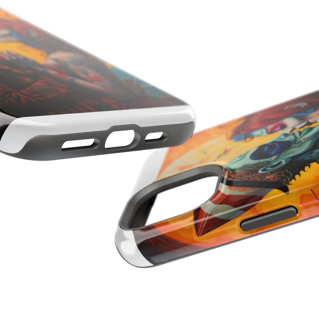 Magnetic Phone Cases - Spooky Lovers Art, Halloween Gifts, Unique Phone Covers, Artistic Phone Accessories, Colorful iPhone Cases