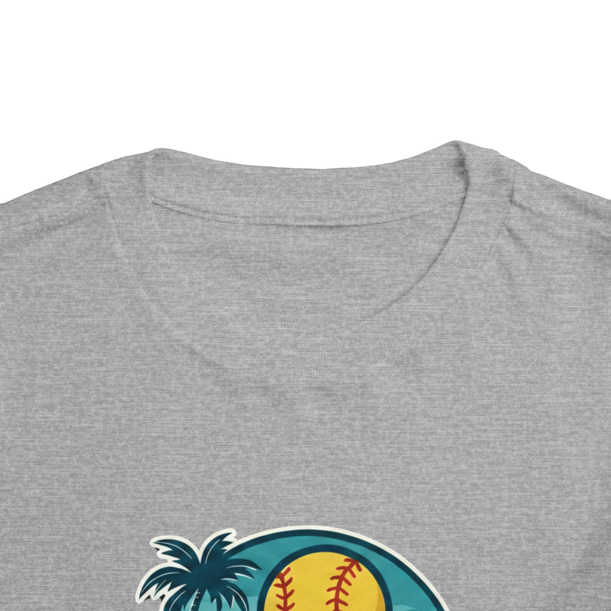 Toddler- Coastal Crush Baseball Logo Toddler Tee | Beach Palm Wave Name Number