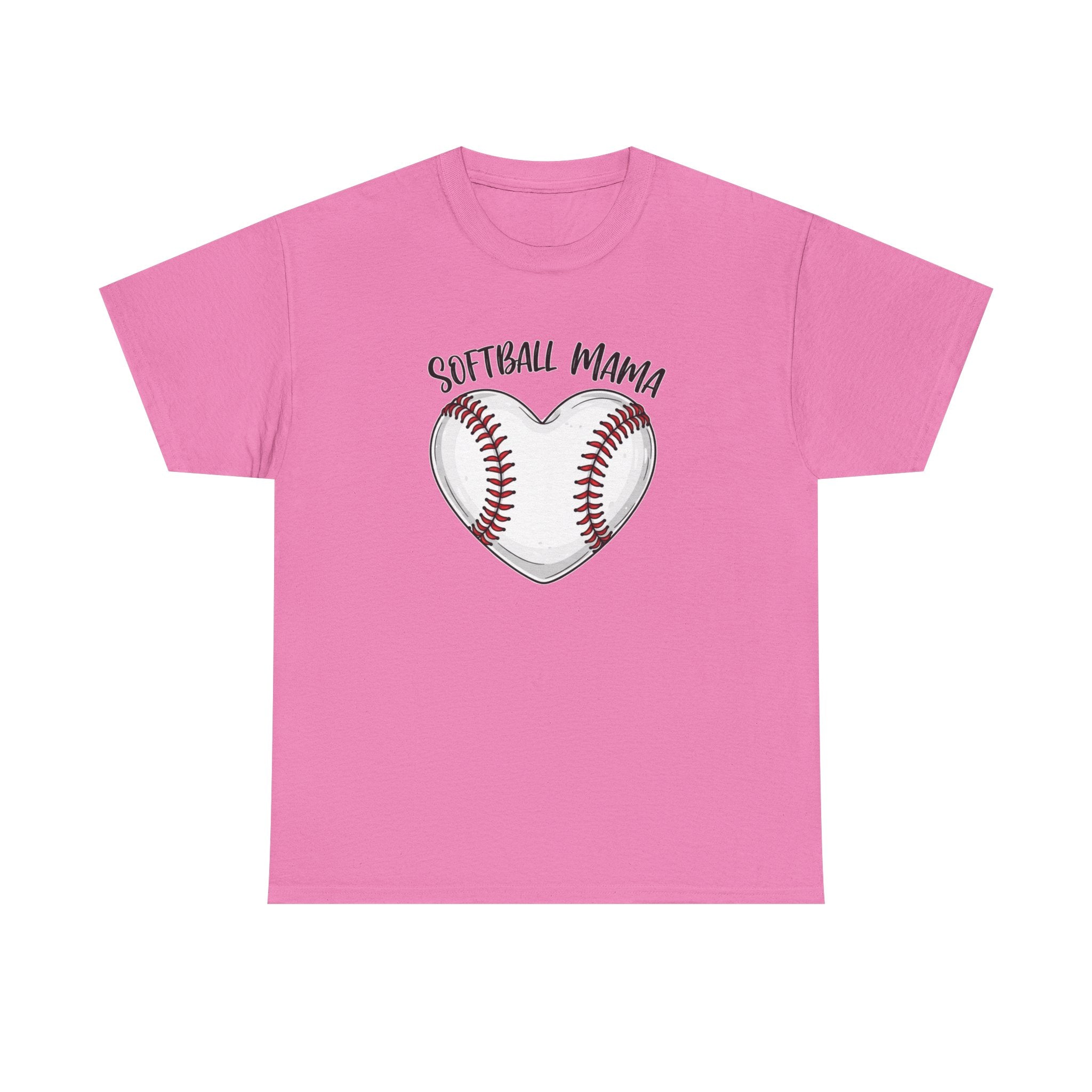 Softball Mama heart Softball stitching Tee | Softball mom shirt, Team Mom