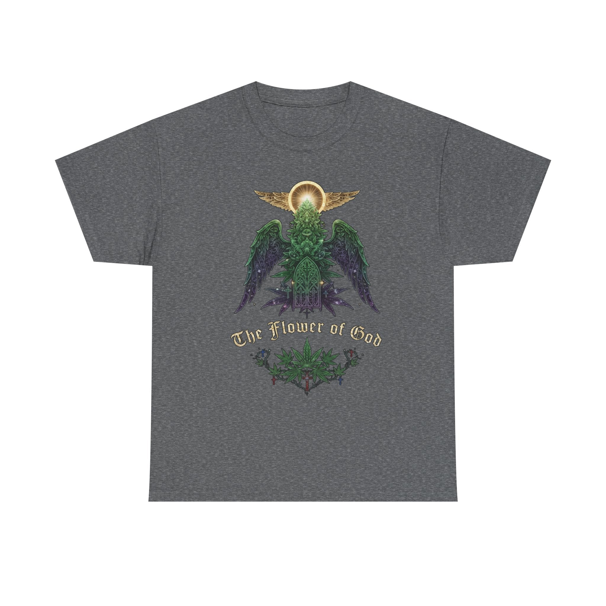Flower of God- Angel T-Shirt | Retro Botanical Stoner Religious Tee