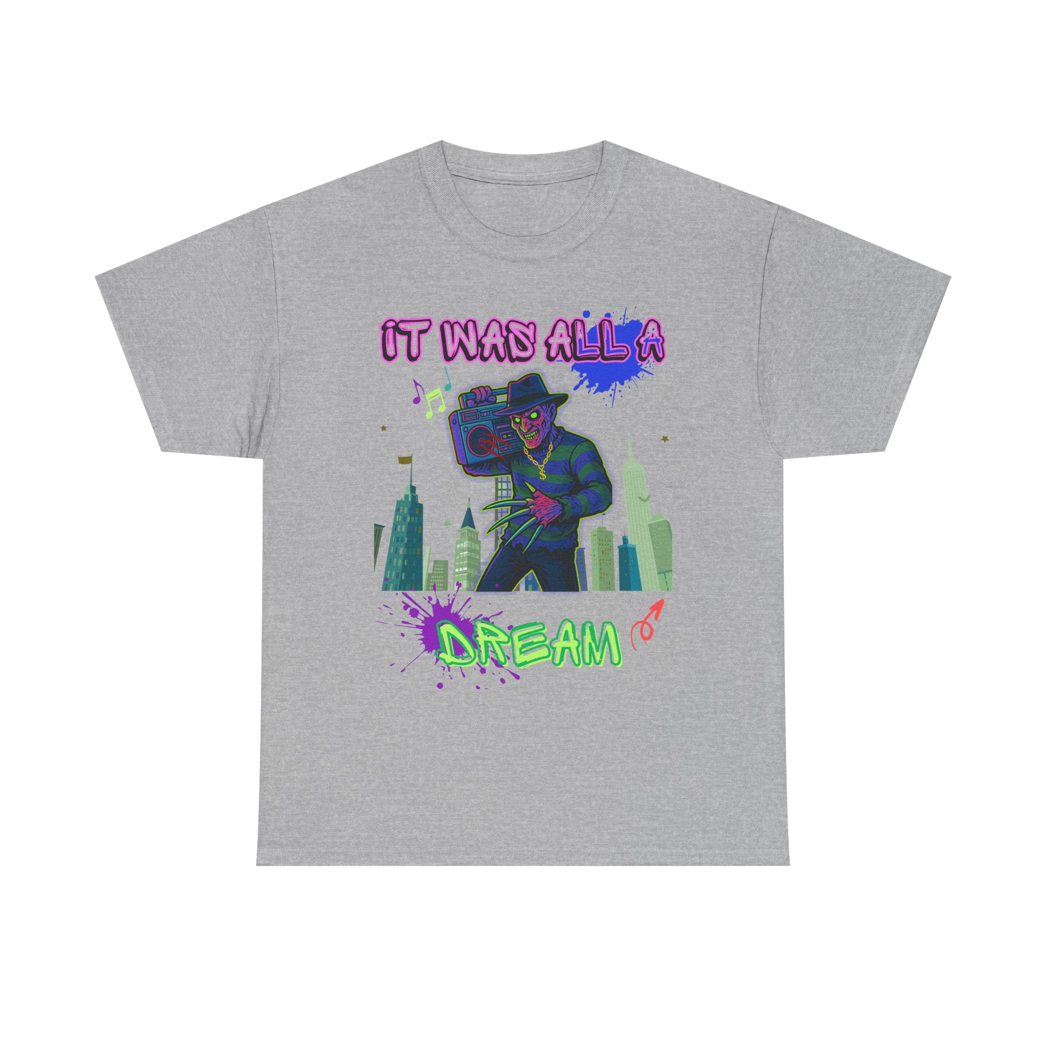 It Was All A Dream Unisex Heavy Cotton Tee - Streetwear, Graphic Tee, Hip Hop Fashion, Casual Wear, Gift Ideas