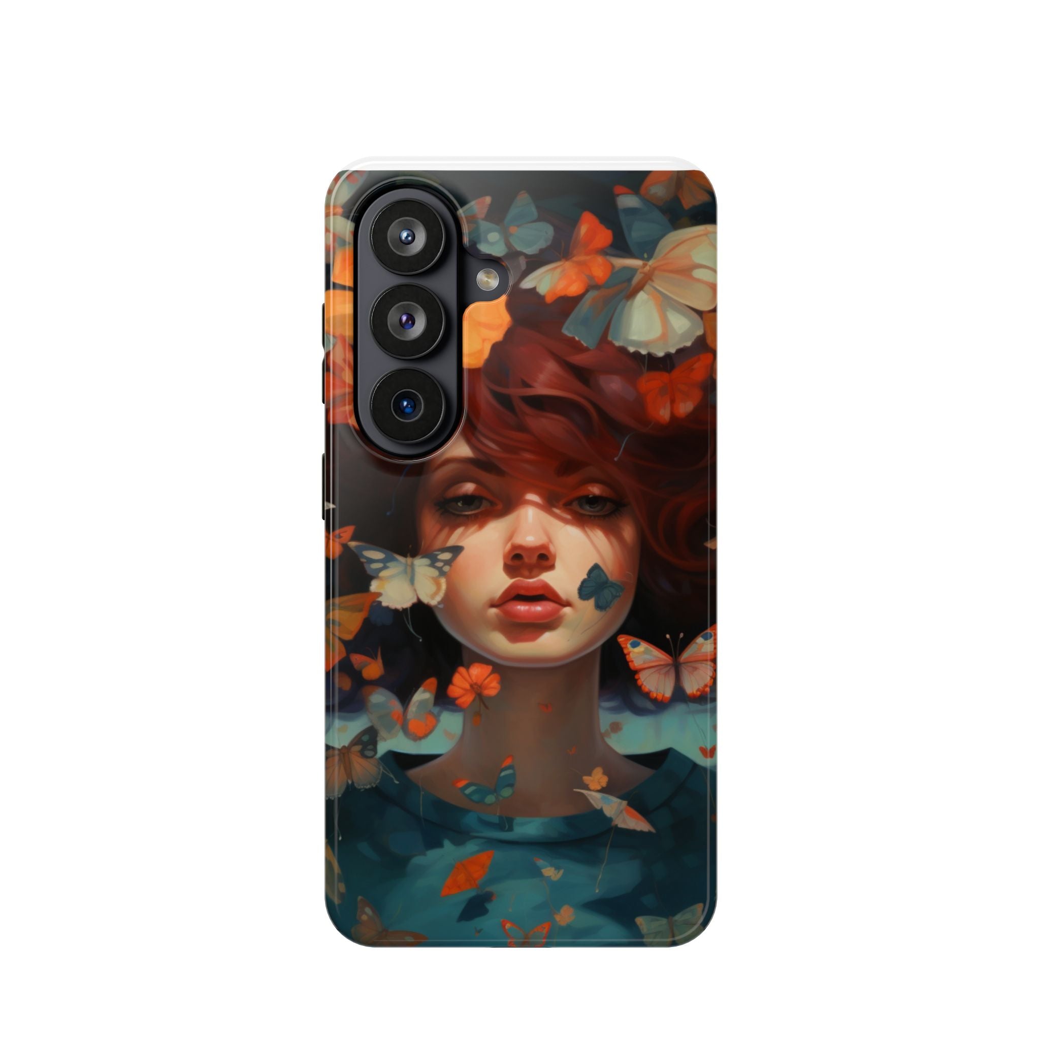 Artistic Butterfly Portrait Phone Case for iPhone & Android — Magnetic Impact-Resistant