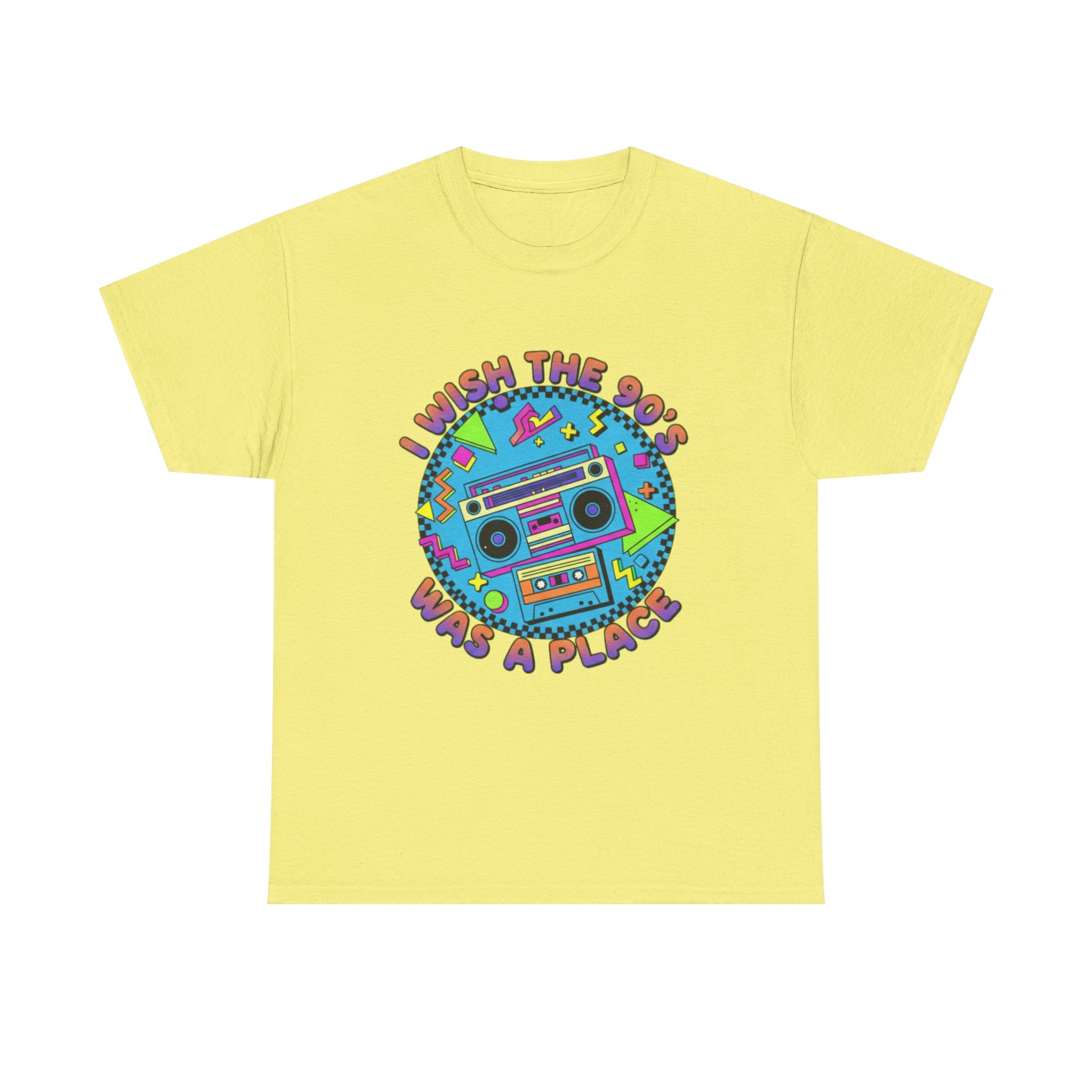 I Wish The 90s Was a Place Retro Boombox T-Shirt