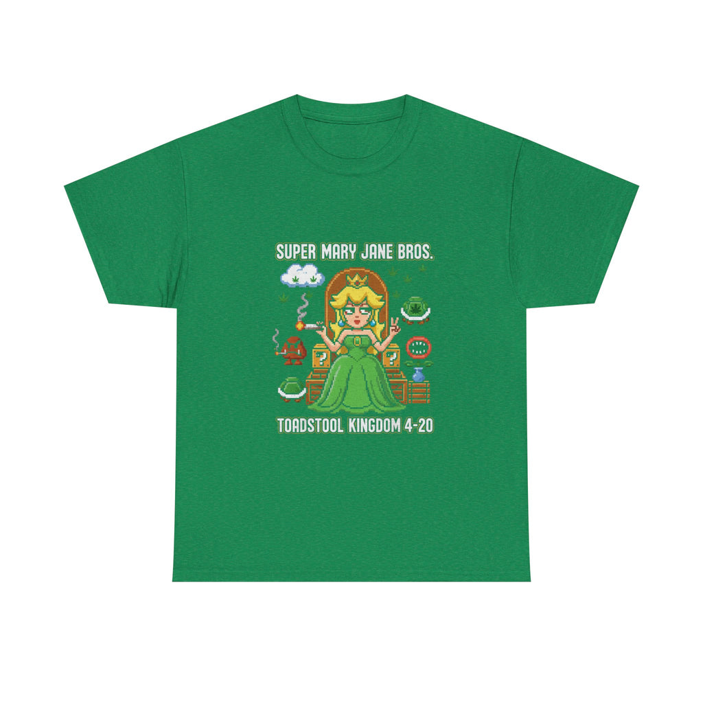 Super Mary Jane Bros Princess Mushroom Tee | Toadstool Kingdom 4-20 Nostalgic Gamer Shirt