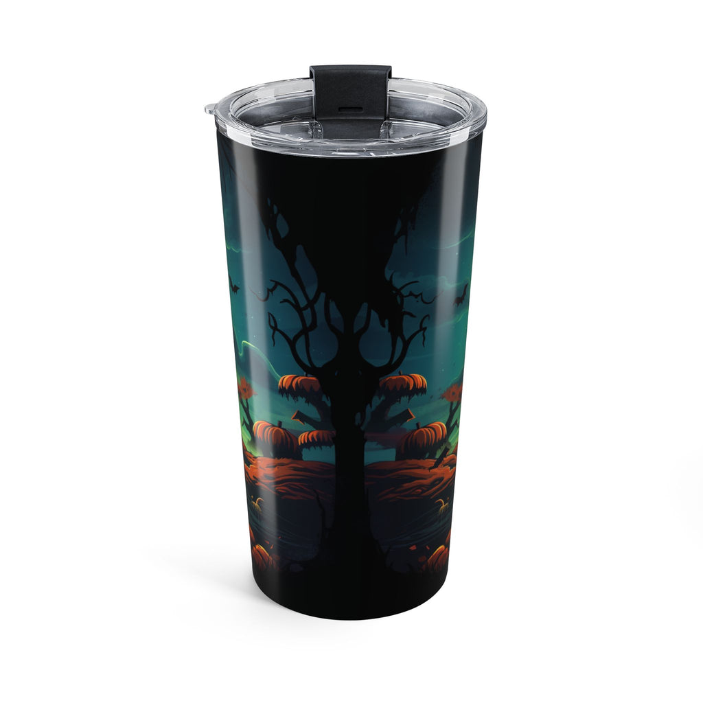 Halloween Cat Tumbler 20oz, Spooky Travel Mug, Autumn Drinkware, Pumpkin Party Cup, Trick or Treat Gift