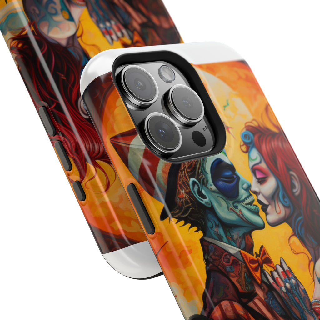 Magnetic Phone Cases - Spooky Lovers Art, Halloween Gifts, Unique Phone Covers, Artistic Phone Accessories, Colorful iPhone Cases
