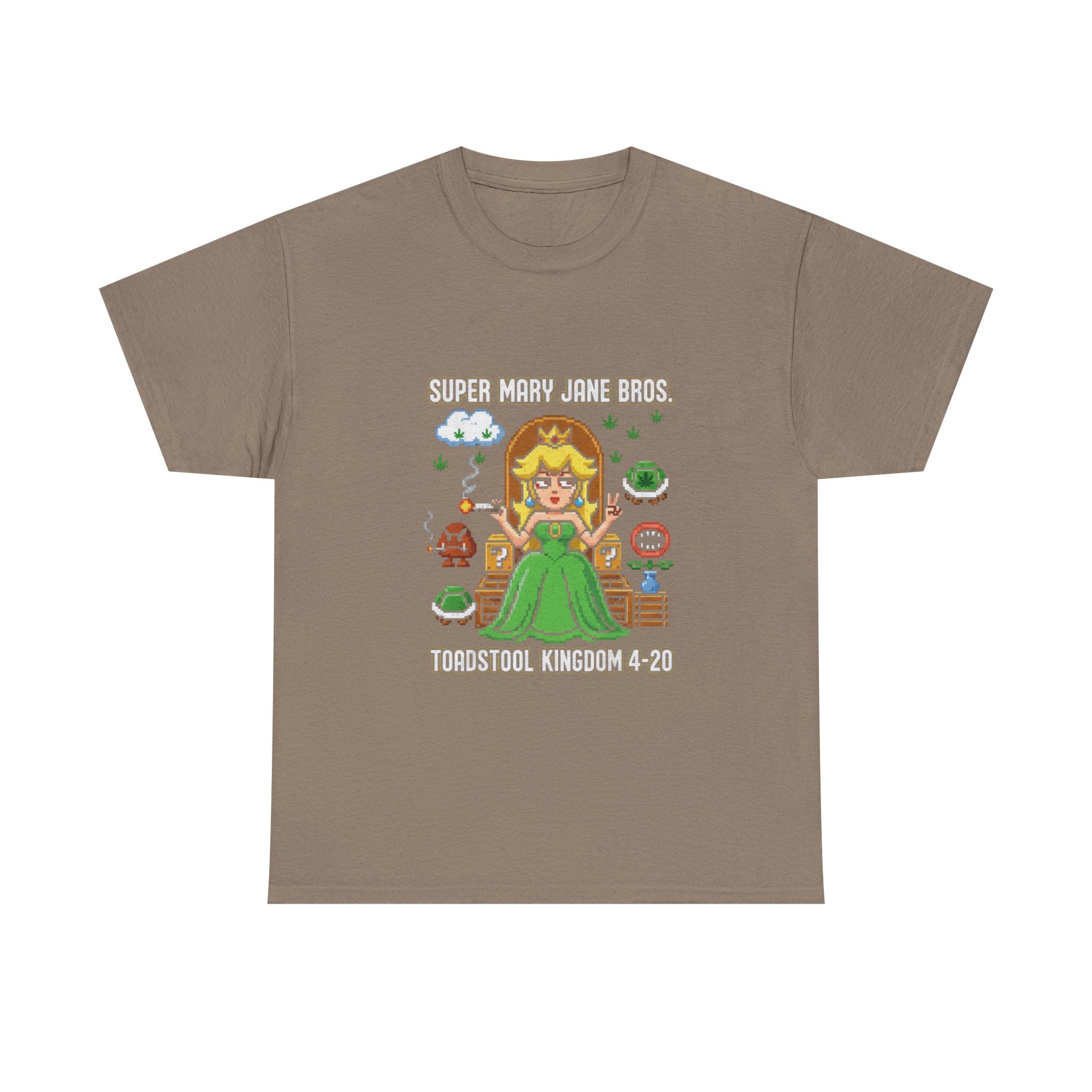 Super Mary Jane Bros Princess Mushroom Tee | Toadstool Kingdom 4-20 Nostalgic Gamer Shirt