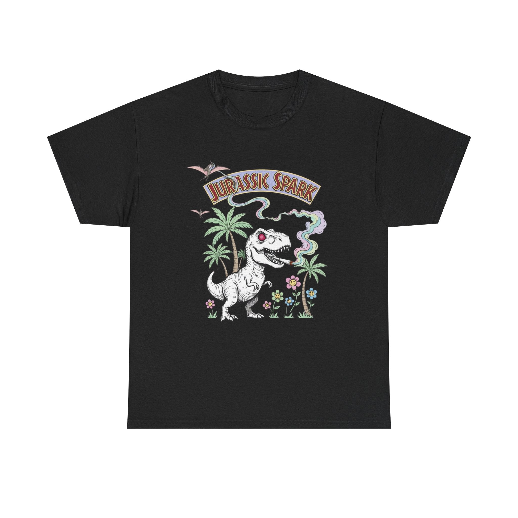 Jurassic Spark Stoner T-Shirt, Funny T-rex 420 Tee