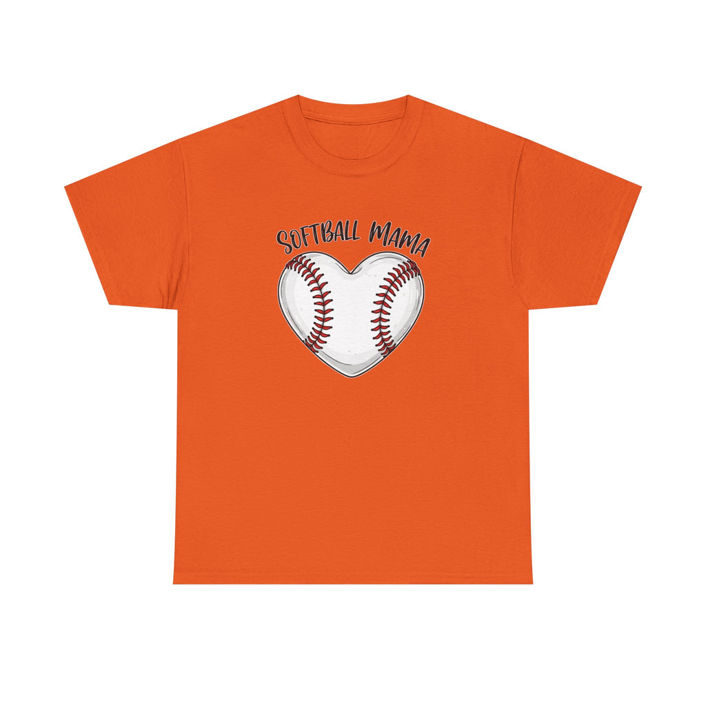Softball Mama heart Softball stitching Tee | Softball mom shirt, Team Mom