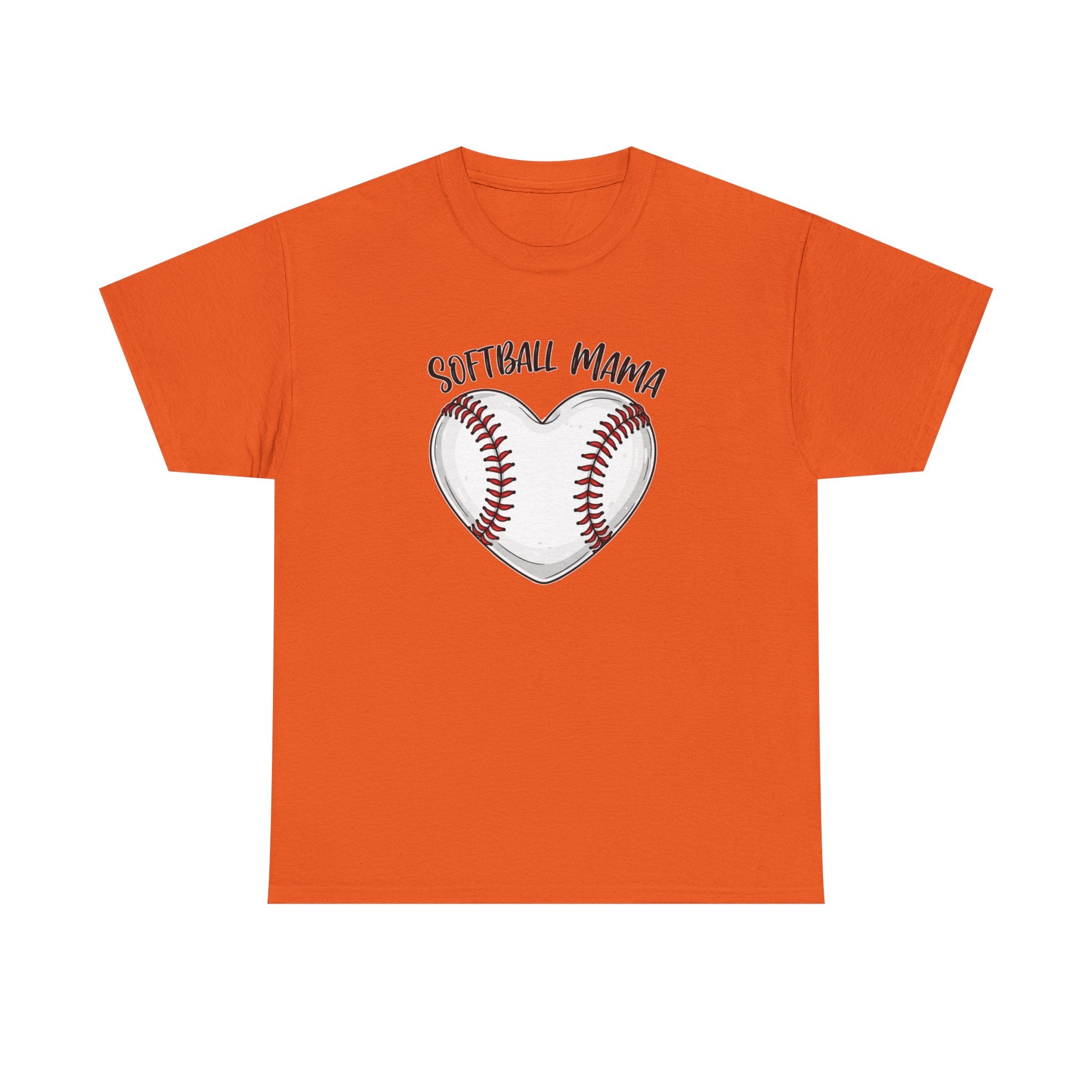 Softball Mama heart Softball stitching Tee | Softball mom shirt, Team Mom