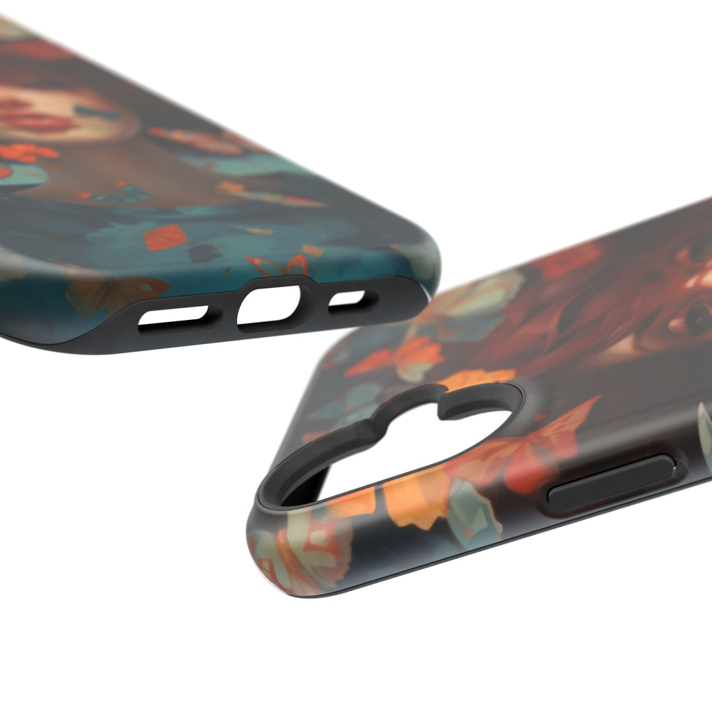 Artistic Butterfly Portrait Phone Case for iPhone & Android — Magnetic Impact-Resistant