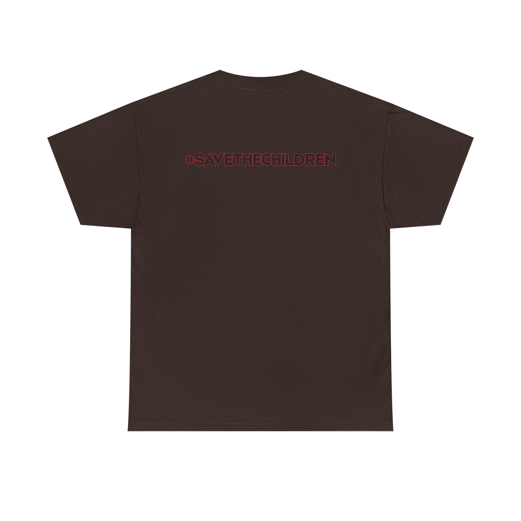 Protest Pizza Box Conspiracy Save the Children T-Shirt | Vintage Riot Art