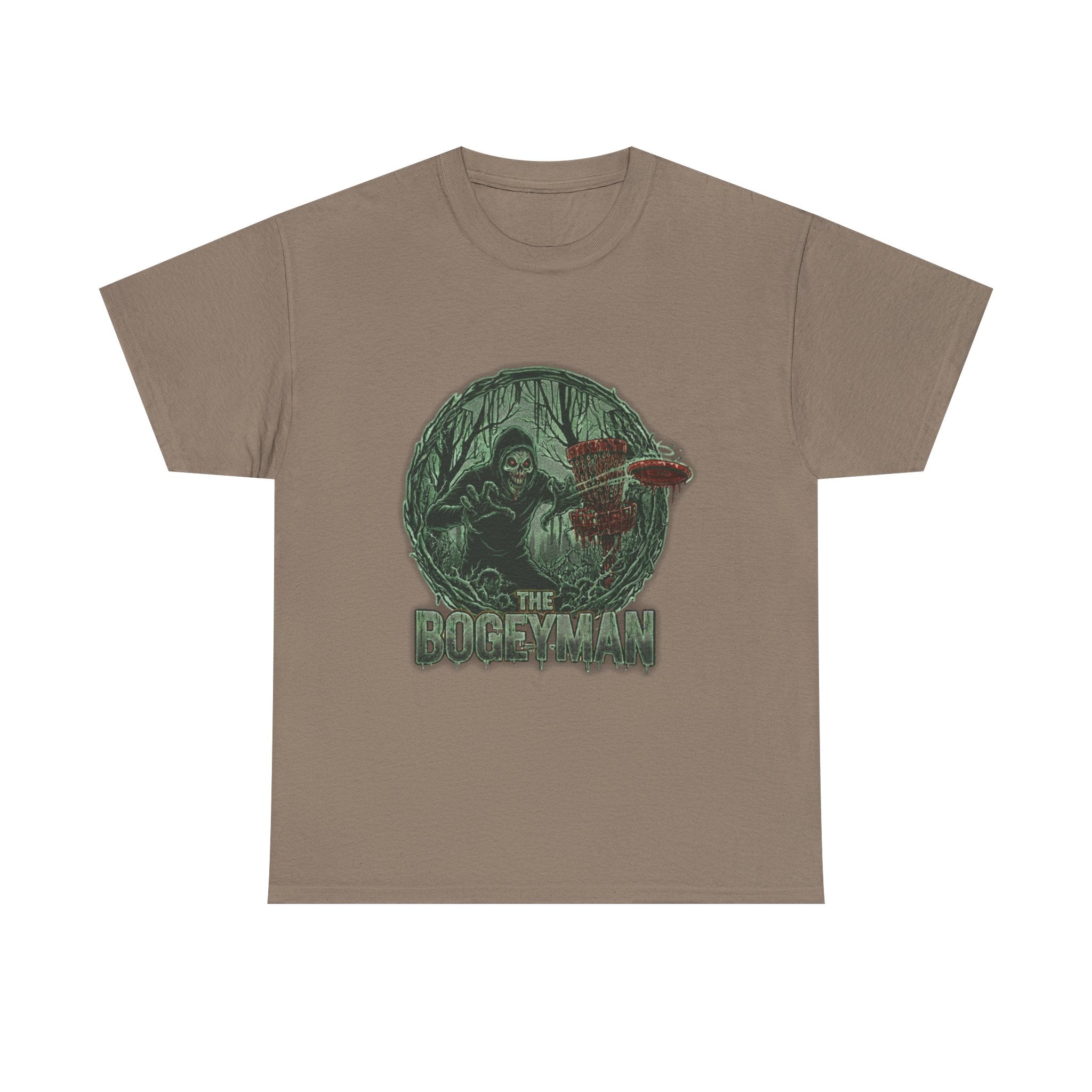 Mystical Bogeyman Disc Golf Tee | Unique Graphic T-Shirt, Halloween Costume, Horror Fans Gift, Unisex Fashion, Spooky Vibe, Casual Wear