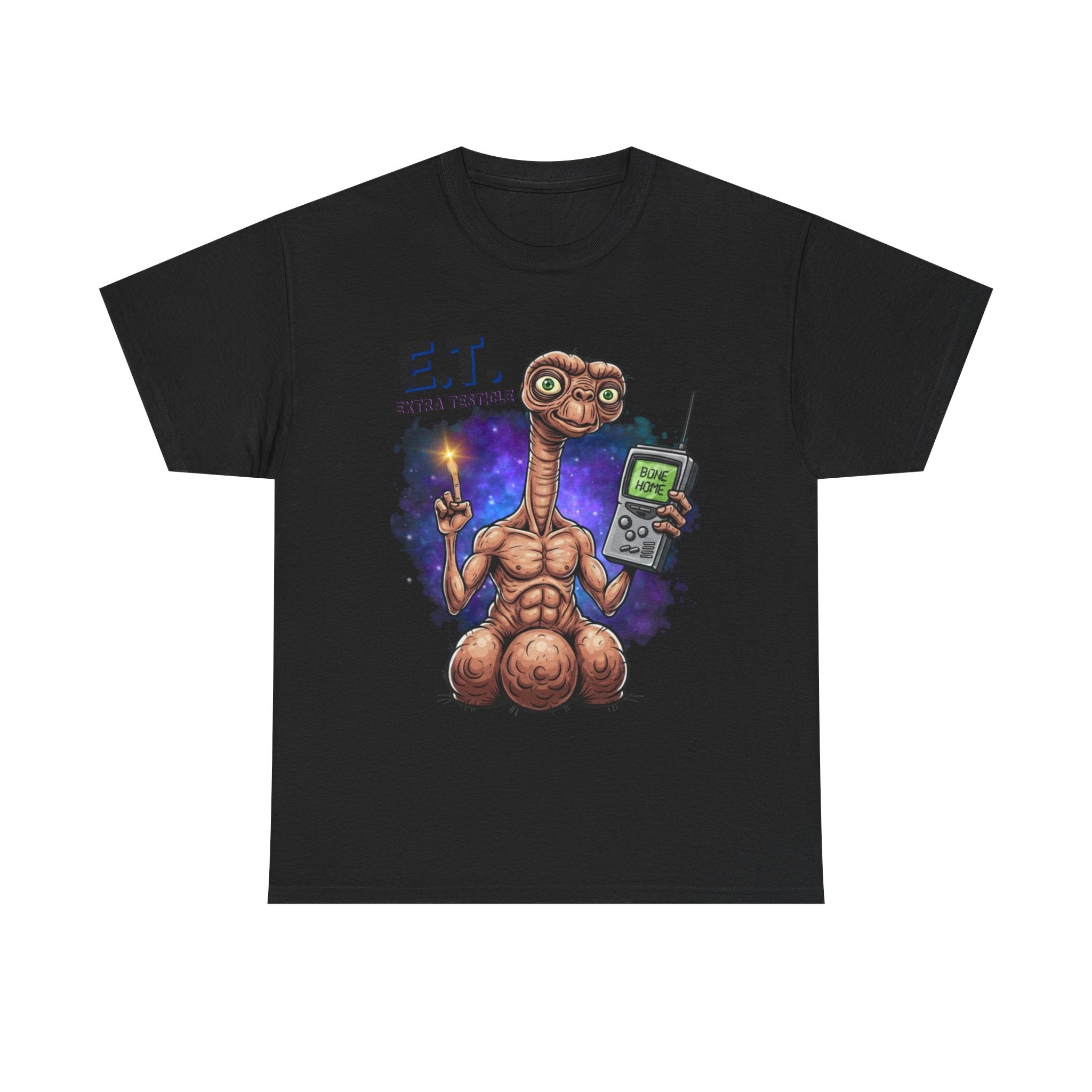 Retro Nostalgic Alien Illustration Tee | Sci-Fi Space Shirt
