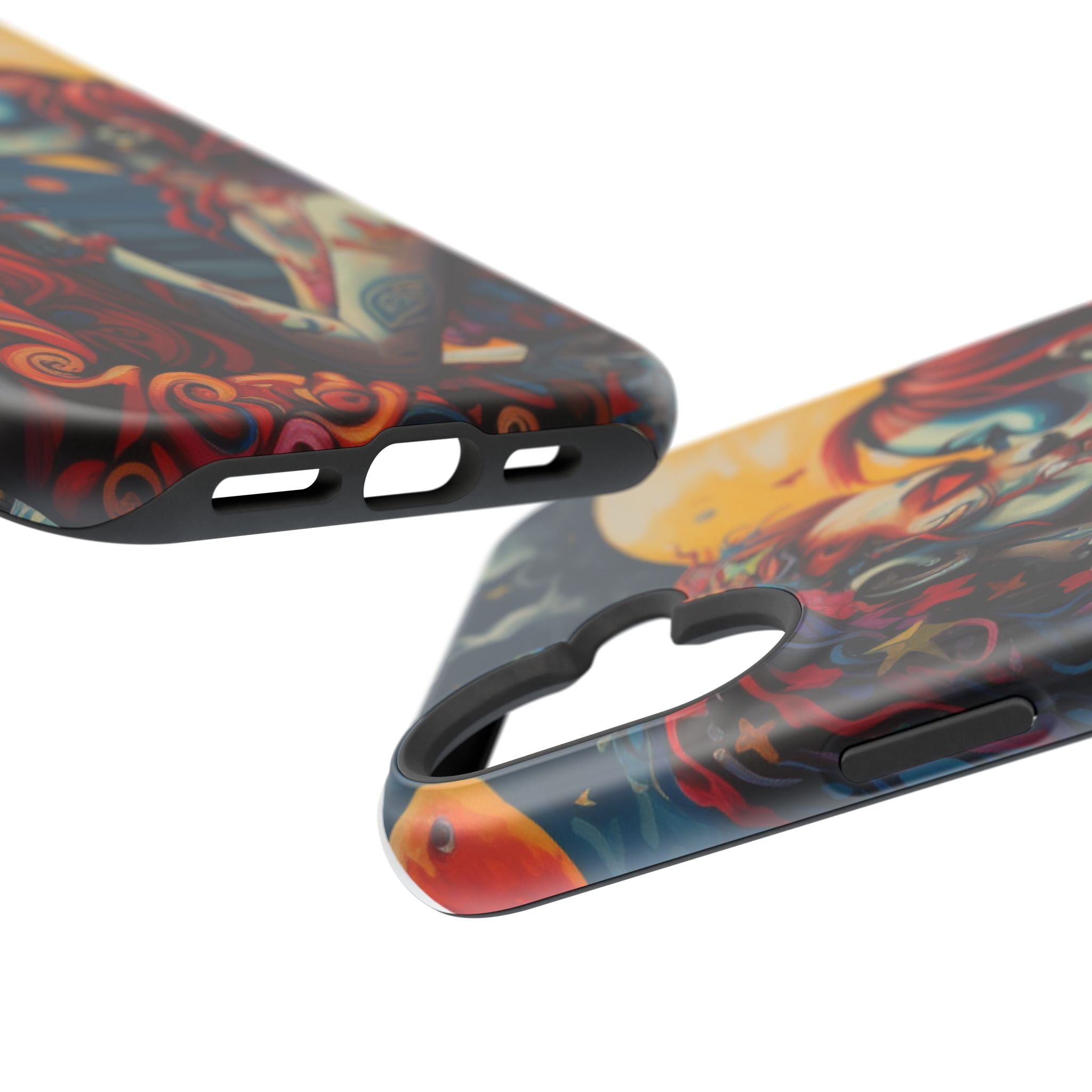 Day of the Dead Romantic Skull Couple Magnetic Impact-Resistant Phone Case for iPhone and Android