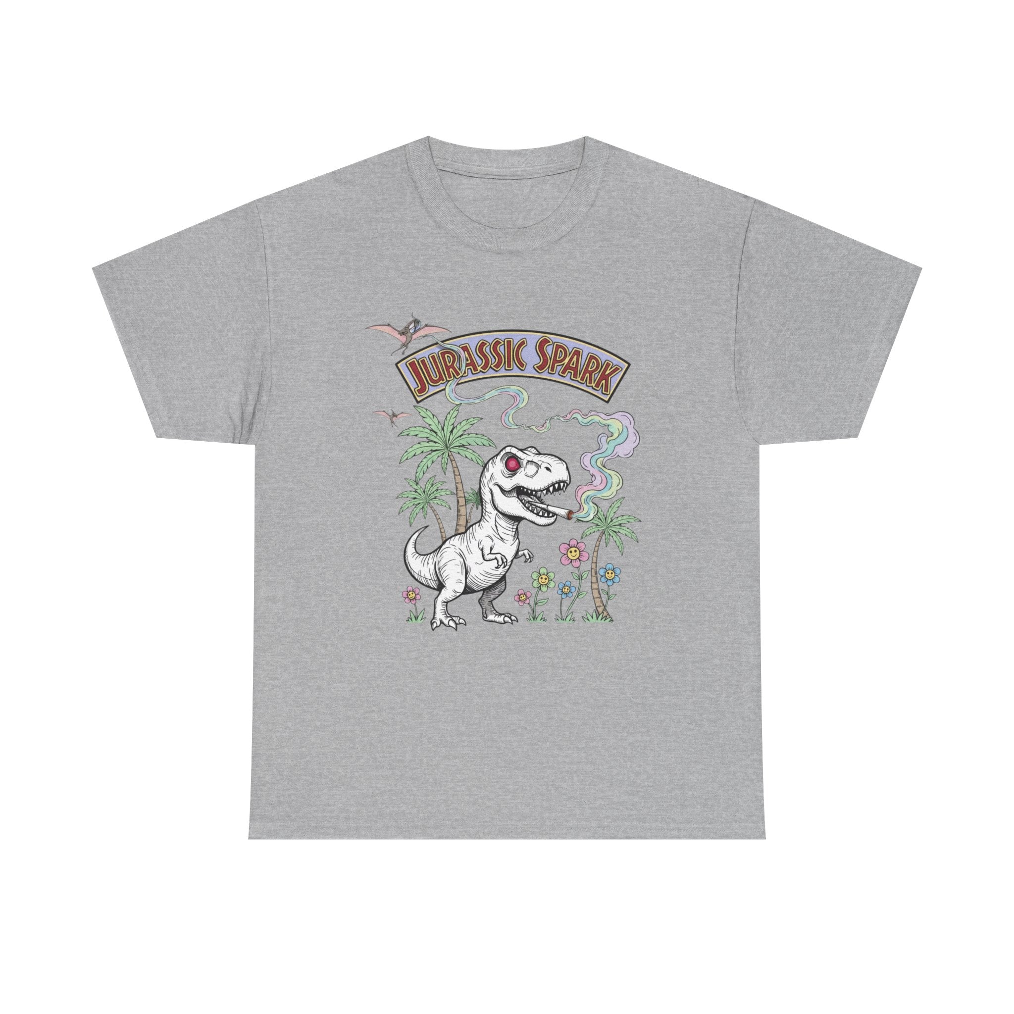 Jurassic Spark Stoner T-Shirt, Funny T-rex 420 Tee